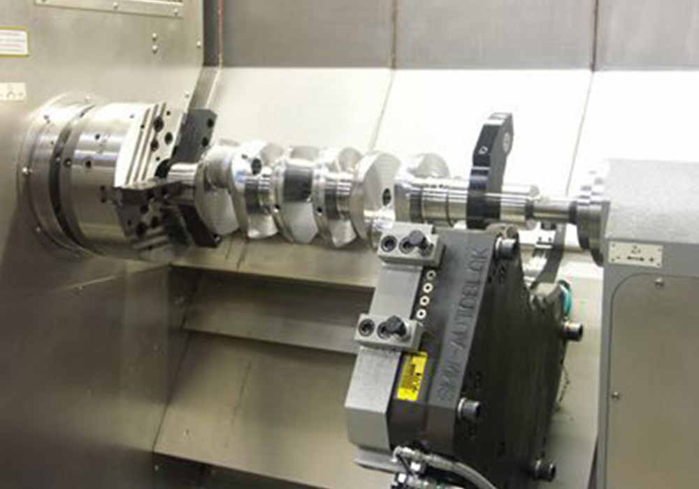 Complete Machining of Crankshafts in Small Series