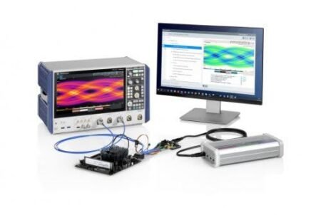 Automated compliance test for DisplayPort with the R&S RTP oscilloscope.