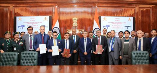 Ministry of Defence Inks ₹4,666 Crore Defence Deals for CQB Carbines and Torpedoes; Bharat Forge Ltd & PLR Systems Secure Carbine Contract